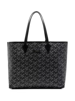Versace Sac Cabas La Greca 5B05E BLACK GREY RUTHENIUM