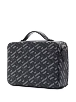 Versace Sac Porté épaule à Imprimé La Greca 5B05E NERO/GRIGIO -Pas Cher Versace Boutique 16911385 36944325 600