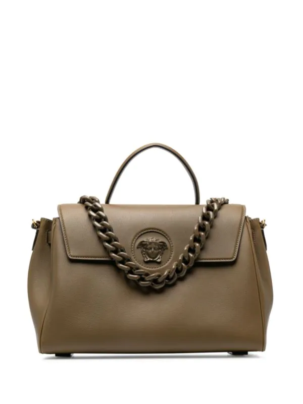Versace Sac à Main La Medusa 1K16V KHAKI KHAKI VERSACE GOLD 1 Versace Sac à Main La Medusa 1K16V KHAKI KHAKI VERSACE GOLD