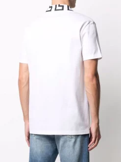 Versace A2048 WHITE BLACK Polo à Plaque Medusa Homme -Pas Cher Versace Boutique 16914756 33739073 600