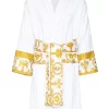 ( Access Edit ) Versace Peignoir à Imprimé Baroque Z4001 WHITE