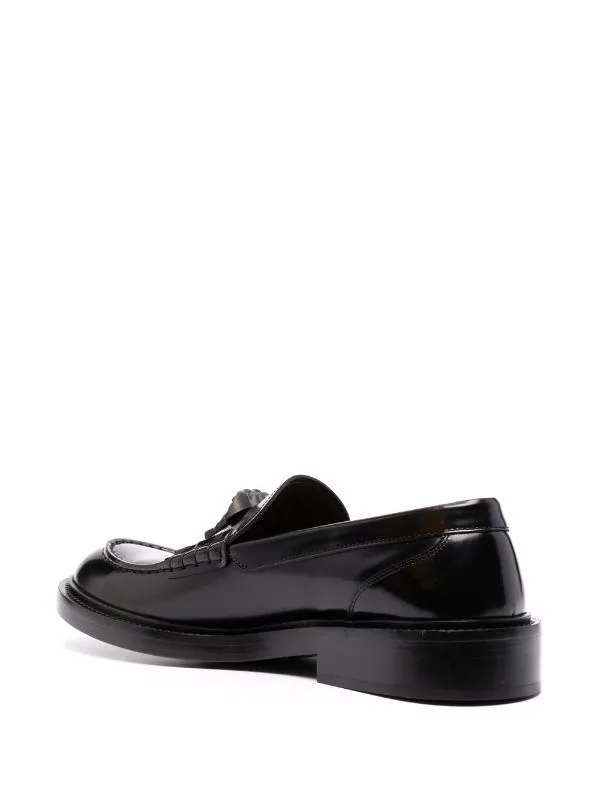 Versace Mocassins La Medusa En Cuir 2B530 BLACK 3 Versace Mocassins La Medusa En Cuir 2B530 BLACK – Image 3