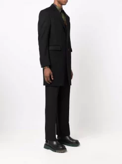 Versace 1B000 BLACK Manteau à Simple Boutonnage Homme 9 Versace 1B000 BLACK Manteau à Simple Boutonnage Homme -Pas Cher Versace Boutique 16937738 33838117 600
