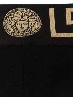 Versace A80G Black Gold Greek Key Slip à Motif Medusa Homme -Pas Cher Versace Boutique 16940651 33780185 600