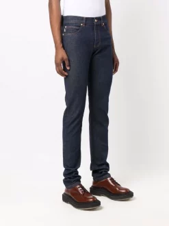 Versace Jean Slim à Coutures Contrastantes 1D100 DARK BLUE 9 Versace Jean Slim à Coutures Contrastantes 1D100 DARK BLUE -Pas Cher Versace Boutique 16949382 33832611 600