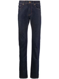 Versace Jean Slim à Coutures Contrastantes 1D100 DARK BLUE