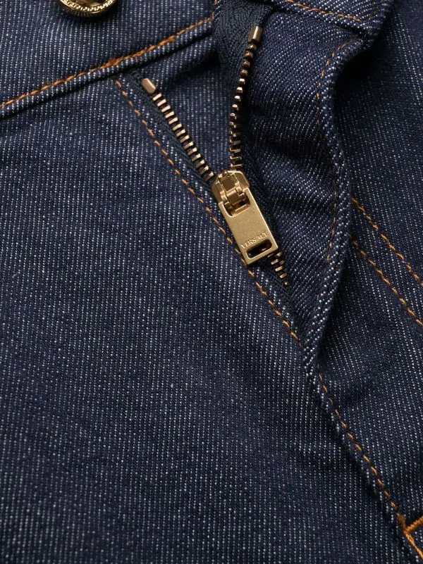 Versace Jean Slim à Coutures Contrastantes 1D100 DARK BLUE 6 Versace Jean Slim à Coutures Contrastantes 1D100 DARK BLUE – Image 6