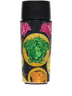 Versace Z7640 NERO + MULTI Thermos à Motif Medusa Orné De Cristal Femme