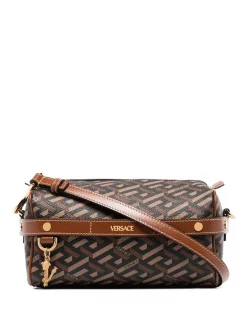 Versace Sac à Bandoulière à Motif Greca Femme