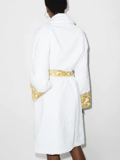 Versace Peignoir Ceinturé à Imprimé Medusa Femme -Pas Cher Versace Boutique 16964003 35882554 600