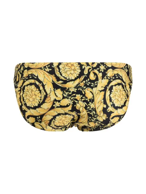 Versace A7900 BLACK GOLD PRINTING Short De Bain Baroque Homme 2 Versace A7900 BLACK GOLD PRINTING Short De Bain Baroque Homme – Image 2