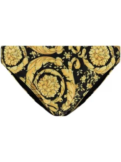 Versace A7900 BLACK GOLD PRINTING Short De Bain Baroque Homme