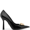 Versace Escarpins En Cuir à Plaque Medusa 1B00V
