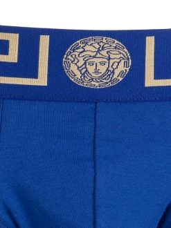 Versace Slip à Logo Brodé Homme -Pas Cher Versace Boutique 17012794 34340422 600