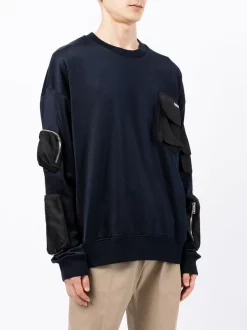 Versace 1U610 Sweat à Design Multi-poches Homme -Pas Cher Versace Boutique 17013430 34318821 600