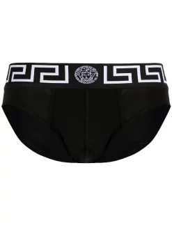 Versace A89C Slip Medusa Greek Key Homme