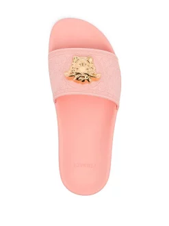 Versace 1P88V Claquettes à Plaque Medusa Femme -Pas Cher Versace Boutique 17013576 34321527 600