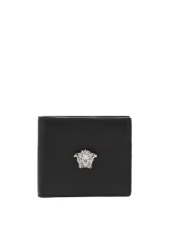 Versace Portefeuille Medusa En Cuir 1B00E