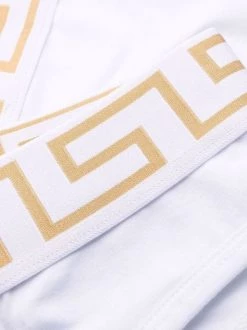( Positively Conscious ) Versace Culotte à Taille Greca A1001 BIANCO -Pas Cher Versace Boutique 17019047 34019676 600