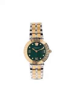Versace GOLD-TONE Montre Greca Icon 36 Mm Femme