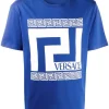 Versace T-shirt à Logo Imprimé 1U600 BLUE