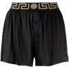 Versace 1B000 BLACK Short à Taille Greca Femme