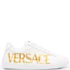 ( Nouvelle Collection ) Versace Baskets Lacées à Logo Imprimé Femme