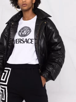Versace T-shirt à Logo Imprimé Femme -Pas Cher Versace Boutique 17033328 34172291 600