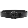 Versace Ceinture Medusa à Boucle Logo 1B09V BLACK-BLACK-VERSACE GOLD