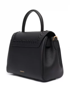 Versace 1B00V BLACK VERSACEGOLD Sac Cabas Medusa à Plaque Logo Femme -Pas Cher Versace Boutique 17034301 0786dc60 a872 48e8 89e0 d8ca266df549 600