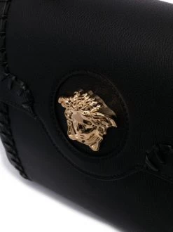 Versace 1B00V BLACK VERSACEGOLD Sac Cabas Medusa à Plaque Logo Femme -Pas Cher Versace Boutique 17034301 62660d1a 2e01 45f9 8e3e 8248ccd73cb1 600