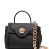 Versace 1B00V BLACK VERSACEGOLD Sac Cabas Medusa à Plaque Logo Femme