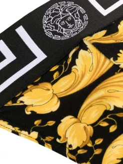 Versace 5B000 BLACK GOLD Slip à Imprimé Baroque Homme -Pas Cher Versace Boutique 17034309 34114719 600