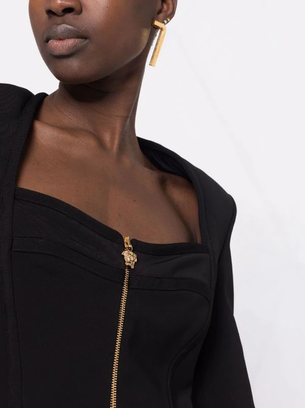 Versace Haut Crop à Encolure Carrée Femme 3 Versace Haut Crop à Encolure Carrée Femme – Image 3