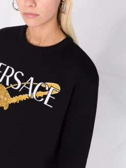 Versace Sweat à Logo 1B000 BLACK -Pas Cher Versace Boutique 17072036 34307645 600