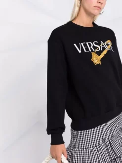 Versace Sweat à Logo 1B000 BLACK -Pas Cher Versace Boutique 17072036 34335769 600