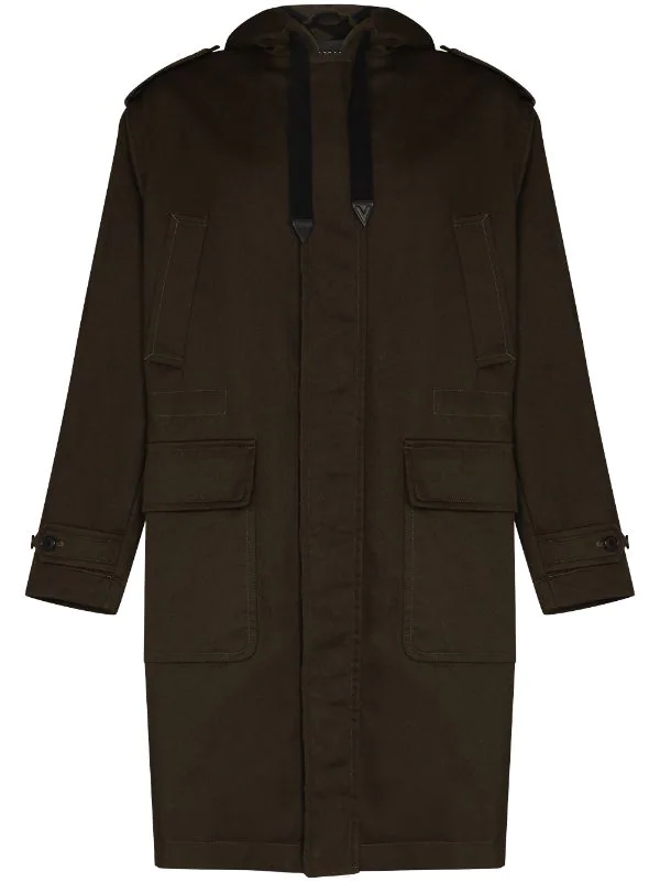 Versace 1N340 TOFFEE Parka à Imprimé La Greca Homme 1 Versace 1N340 TOFFEE Parka à Imprimé La Greca Homme