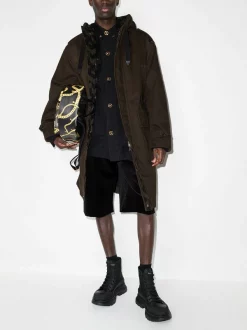 Versace 1N340 TOFFEE Parka à Imprimé La Greca Homme 9 Versace 1N340 TOFFEE Parka à Imprimé La Greca Homme -Pas Cher Versace Boutique 17111650 37643914 600