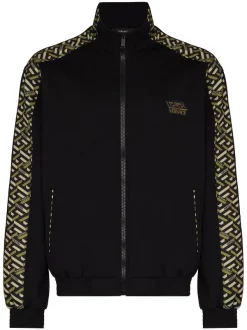 Versace 5B010 NERO STAMPA Veste De Sport à Imprimé La Greca Homme