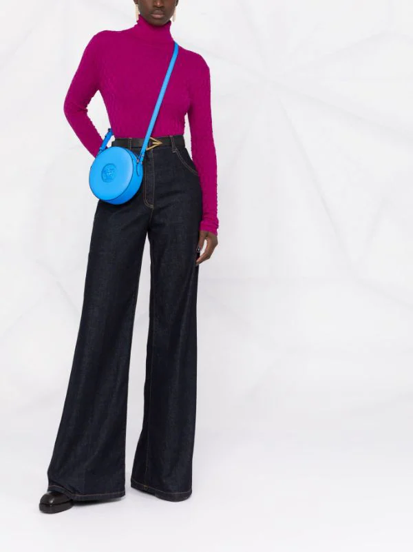 Versace Sac Porté épaule La Medusa à Design Rond Femme 2 Versace Sac Porté épaule La Medusa à Design Rond Femme – Image 2