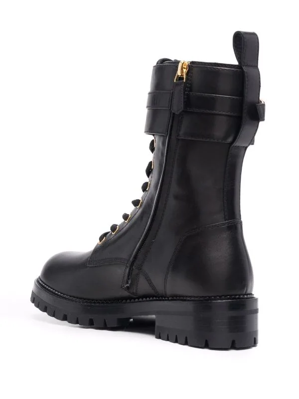 ( Access Edit ) Versace KV041 BLACK/ VERSACE GOLD Bottines Medusa Pin à Lacets Femme 3 ( Access Edit ) Versace KV041 BLACK/ VERSACE GOLD Bottines Medusa Pin à Lacets Femme – Image 3