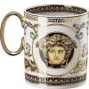 Versace Mug Virtus Alphabet V En Porcelaine Femme