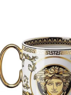 Versace Mug Virtus Alphabet V En Porcelaine Femme -Pas Cher Versace Boutique 17138219 35327673 600