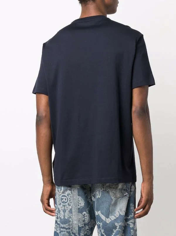 Versace 1U610 NAVY T-shirt à Imprimé Medusa Renaissance Femme 4 Versace 1U610 NAVY T-shirt à Imprimé Medusa Renaissance Femme – Image 4