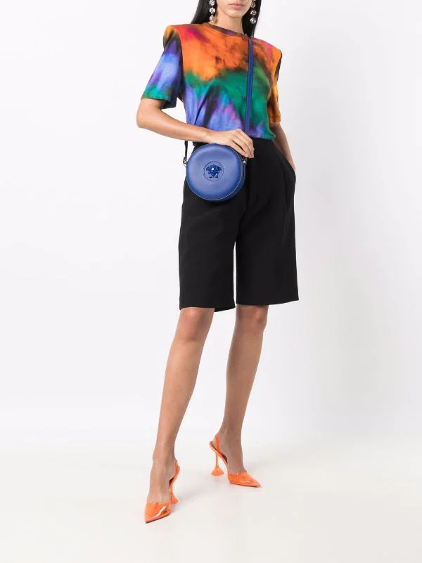 Versace Sac Porté épaule La Medusa à Design Rond 1U69V Lapis/gold 2 Versace Sac Porté épaule La Medusa à Design Rond 1U69V Lapis/gold – Image 2