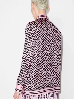 ( Nouvelle Collection ) Versace Chemise La Greca En Soie Femme -Pas Cher Versace Boutique 17195674 37995144 600