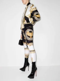 ( Access Edit ) Versace Legging La Coupe Des Dieux 5W170 BIANCO+ORO+NERO -Pas Cher Versace Boutique 17197086 39152512 600