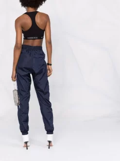 Versace Brassière De Sport à Bande Logo Femme -Pas Cher Versace Boutique 17215935 35832624 600