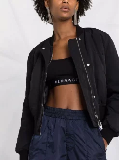 Versace Brassière De Sport à Bande Logo Femme -Pas Cher Versace Boutique 17215935 35833507 600