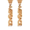 Versace 3J000 GOLD Boucles D'oreilles Pendantes à Logo Femme
